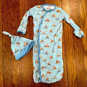 Magnetic Me Gown and Hat set- Modal- size NB-3m